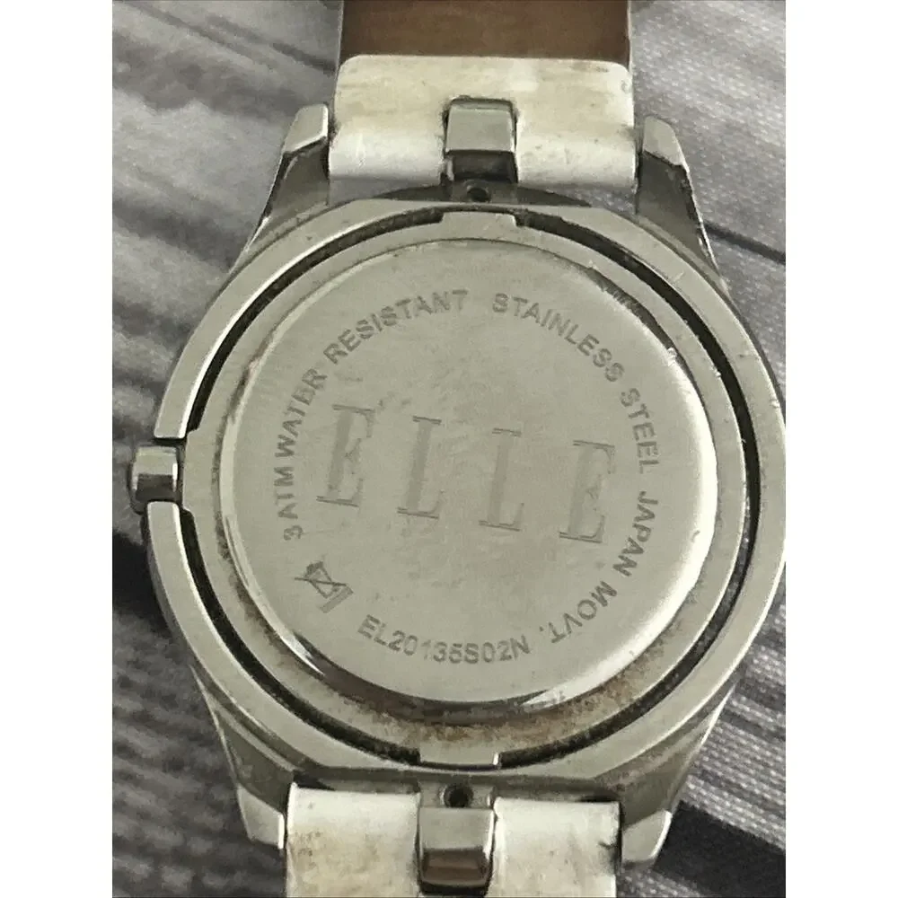 Elle Mother Of Pearl Dial Silver Tone Women’s Quartz Watch